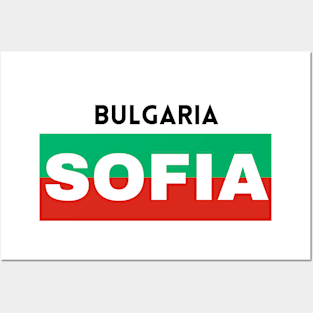 Sofia City in Bulgarian Flag Posters and Art